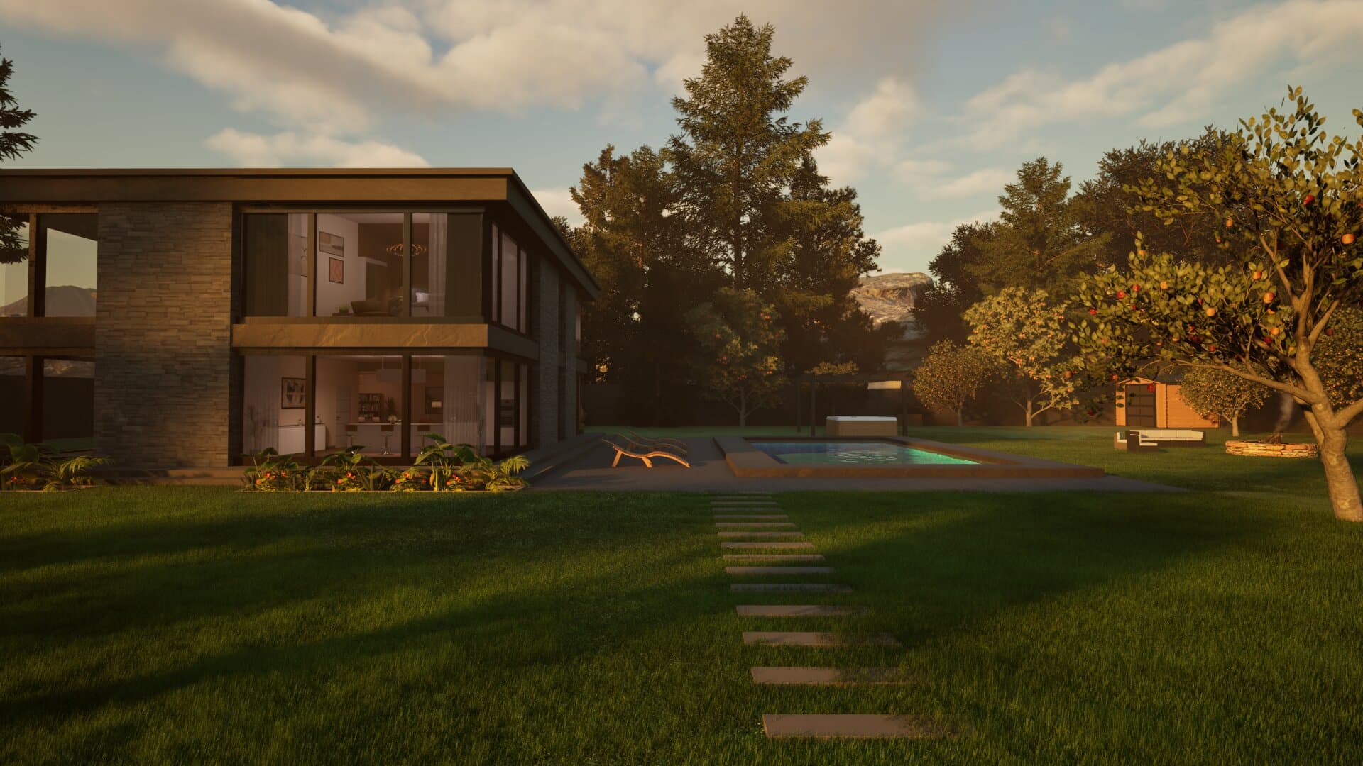 Concept of a luxury home still 2
