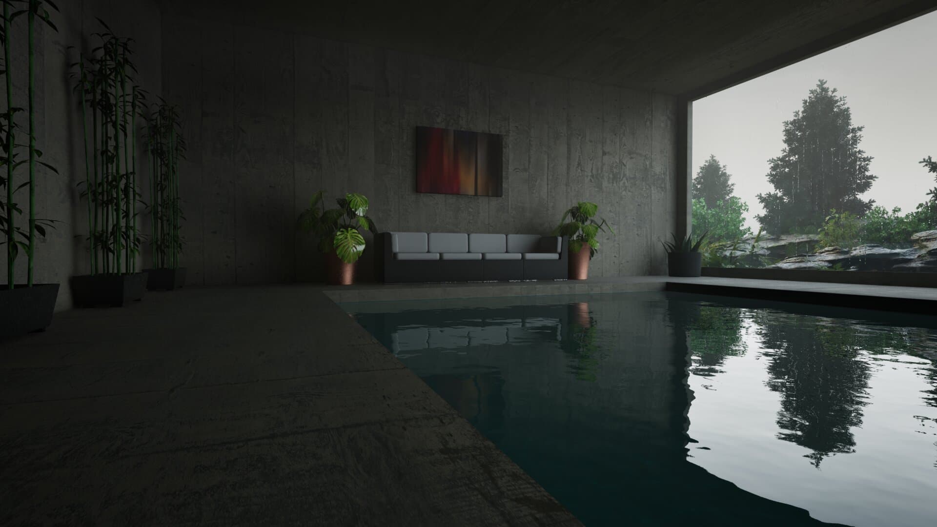 Brutalist Pool still 2